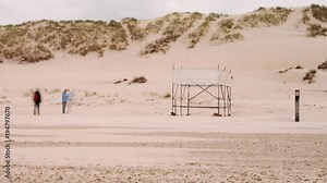 Aeolian beach experiment marine students hydrography measuring sand transport theodolite OVERVIEW TOWARDS dunes