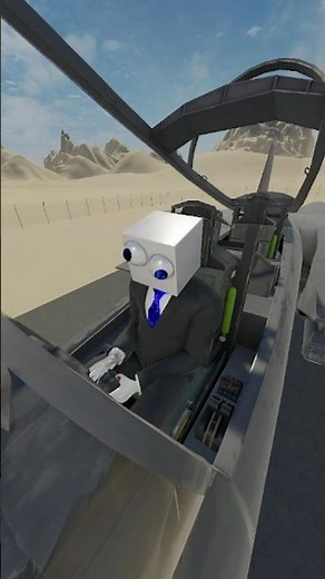 FIGHTER JET Mod in BONELAB🛩️ #bonelab #vr #bonelabmods #videogame #plane #flying #funny #videogame