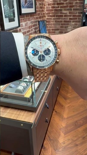 46mm 18k Breitling Navitimer