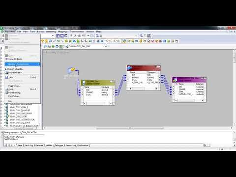 Informatica: Cumulative sum of salaries of employees
