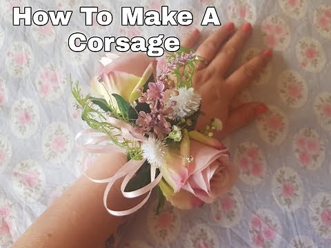 How to Make A Corsage - Wedding / Prom Flowers