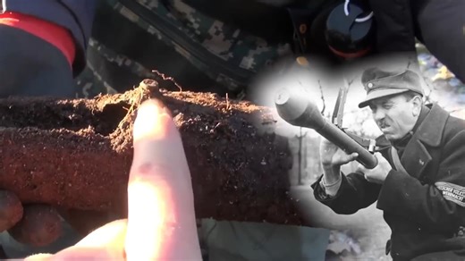 WWII relics found while searching through a snowstorm