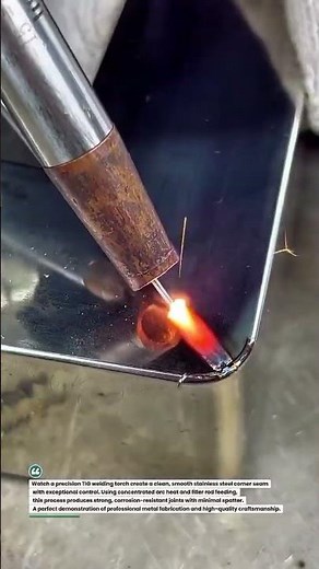 Flawless Stainless Steel TIG Welding Finish! #TIGWelding #MetalFabrication #WeldingTips