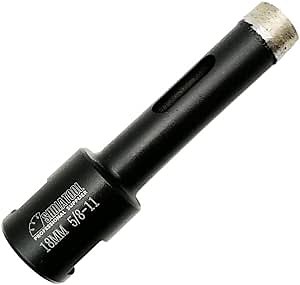 SHDIATOOL Diamond Core Drill Bits Diameter 18mm for Hard Stone Concrete Marble Granite Brick Laser Welded Dry or Wet Hole Saws
