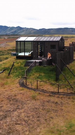 Charming Glass Cottages in the Icelandic Countryside