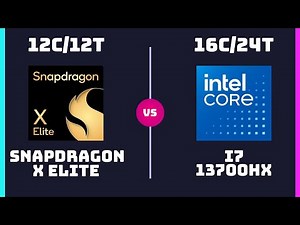 Snapdragon X Elite (X1E-84-100) vs Intel Core i7-13700HX – CPU Comparison ( Power & Efficiency )