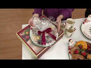 Spode Christmas Tree 12" Santa Platter on QVC