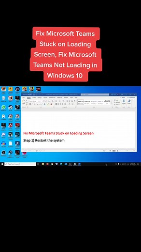 How to Fix Microsoft Teams Loading Screen Issue in Windows 10