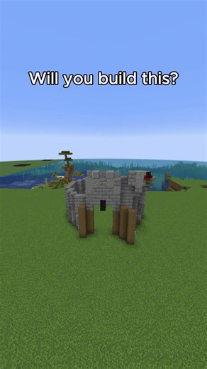 Easy Starter Castle #minecraft #epicbuild #minecraftbuilding