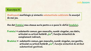 Dativul și complementul indirect. Aplicații. Limba și literatura română clasa a 6-a