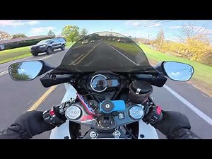 GSX-R 600 |4k| bouncing on first gear Scream, top speed.
