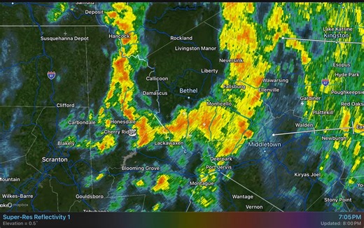 8pm Saturday Weather radar update | Hudson Valley Weather