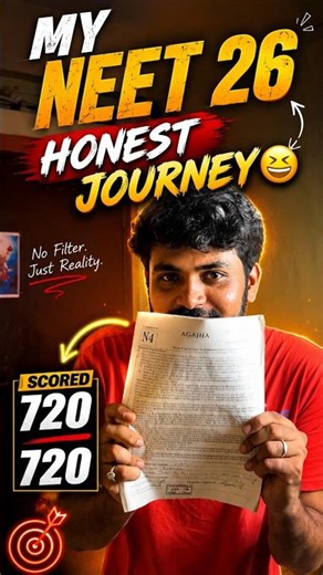 How I Scored 720/720 in Re-Re-ReNEET 🤡| Secret Strategy