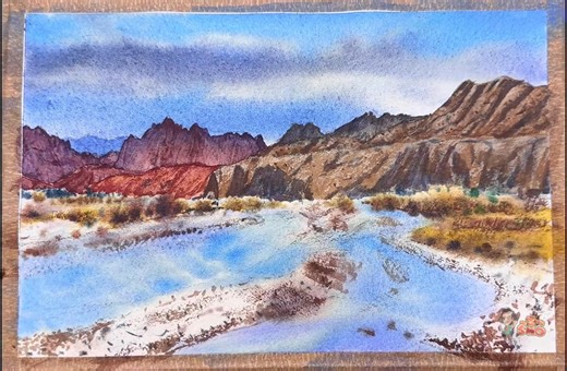 129 reactions · 8 comments | Capturing the Spirit of the Mountains Watercolor Landscape Demo #WatercolorArt #LandscapePainting #MountainVibes #ArtJourney #CreativeProcess #MongMongSho | Mong Mong Sho | Facebook