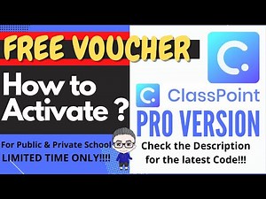 ClassPoint FREE Pro Version for Public and Private School Teachers!!!FREE VOUCHER ALERT!!!!