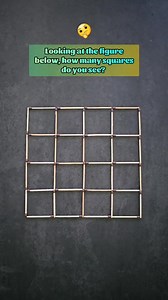 How many squares do you see? #puzzle #viral #trending #see #square #eyetest | Everyday Discoveries