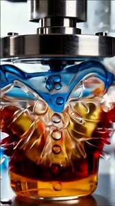 Hydraulic Press vs Colorful Liquid Jar 💥 Will It Explode?