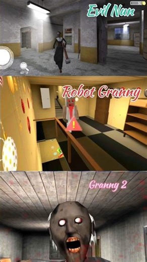 Robot Granny vs Evil Nun 😱 Kya Granny 2 – Player BACHA GAYA? 🔥#shortsfeed #shorts