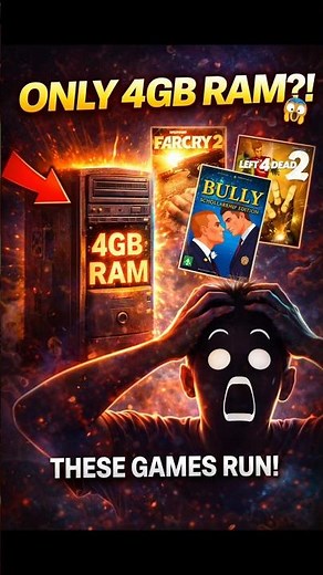 Top 3 Best Games for 4GB RAM 😱 | Low End PC Gaming in 2026