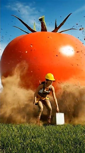 Transformando un tomate gigante en una mini casa #arquitectura #art