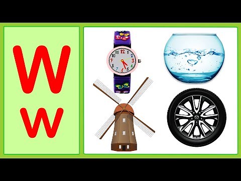 Phonics Letter | Phonics Letter W | Learning Alphabet W | ABC Flashcards