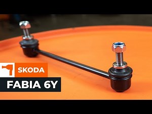 Opetusvideo: SKODA FABIA 6Y Kallistuksenvakaajatanko eteen vaihto opas ja ohje | Autodoc