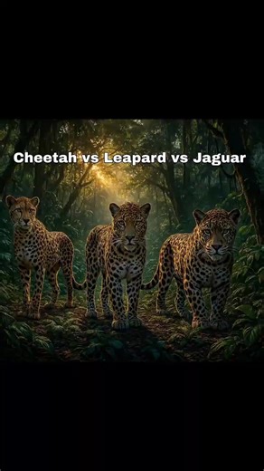 🐆 Cheetah vs Leopard vs Jaguar – Speed, Strength & Power Comparison | Ultimate Big Cat Battle