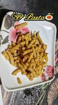 Creamy Egg pasta in just 10min🥚🍝#shorts #pasta #recipe #viral #highlights #foryou #love