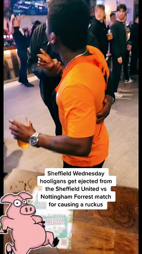 Sheffield Wednesday Goons get ejected from Sheff United vs Notts Forrest game #hooligans #football #waynerooney #stoneisland #troublecauser #sheffield #sheffieldunited #nottinghamforest #sheffieldwednesday