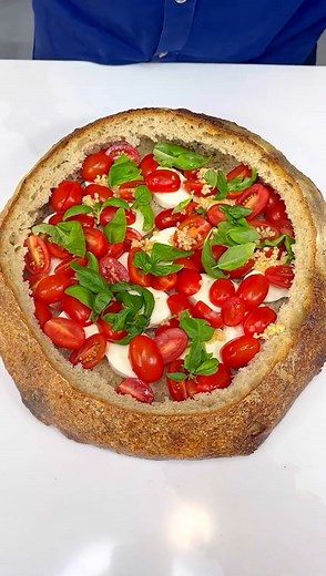 easy holiday stuffed bread Lorenzo shows how to easily make a delicious italian stuffed bread Original video produced by network media and Lorenzo M's Original Videos | Home Hacks & Easy Snacks