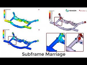 Automotive subframe welding simulation using Simufact welding