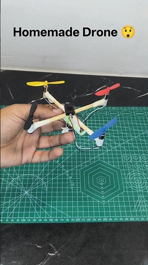 Simple Homemade Drone | DIY Mini Flying Drone at Home | Easy Science Project #drone #diy #shorts
