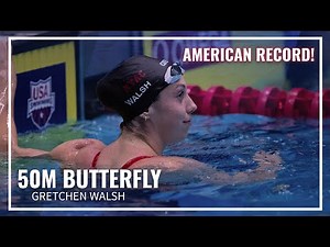 Gretchen Walsh Lowers Her Own American Record in 50M Butterfly | 2025 Toyota National Championships