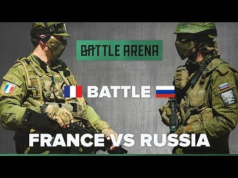 France VS Russia. Airsoft FPS. Exhibition game! || GoPro || BattleArena