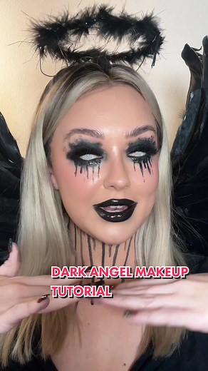 Dark Angel Halloween Makeup Tutorial