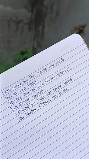 sorry letter for someone 🩷