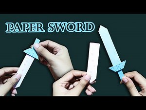 How to make a paper sword /easy origami tutorial