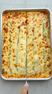 It’s National Zucchini Day and if you have some extra zucchinis this summer, you should try this low carb high protein zucchini lasagna that has great texture and absolutely not watery. I subbed the ricotta in my recipe for cottage cheese to bulk up the protein even more and even my kids devoured this! 🙌Comment “recipe” for a link to the full recipe. | Feel Good Foodie