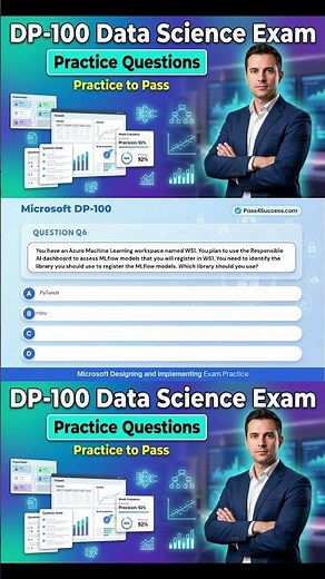 DP-100 Practice Questions | Azure Data Scientist Associate #DP100 #AzureDataScientist