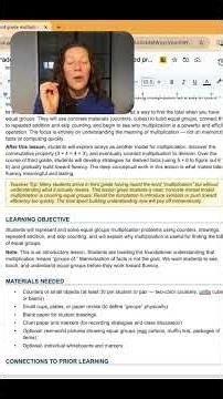 A.I. Made This Lesson, Let's Make it Better - 3rd grade multiplication fact fluency #mathlessons