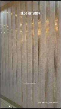 Golden Strip Wall Panel Installation | Before & After 🔥 | DECO INTERIOR