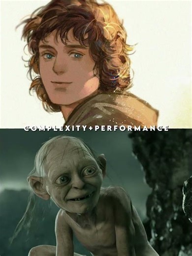 Frodo Baggins vs Gollum writing wise. @Faramir_of_Gondor request