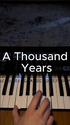 A Thousand Years — EASY Piano Tutorial 🎹✨