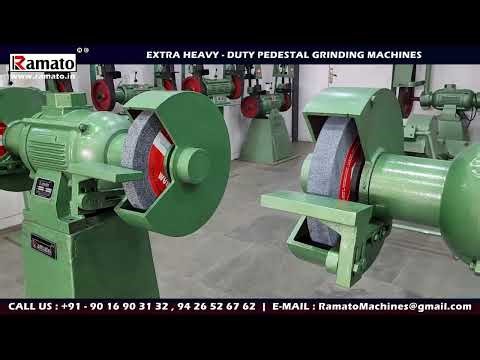 RAMATO® Pedestal Grinder Machine Manufacturer ⚙️ Heavy Duty Grinding Machine 🔥 India