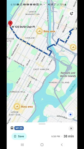 M125 Bus between The Hub 3 Ave/149 St and Manhattanville 12 Ave via 125 St