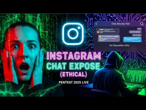 LIVE: Instagram Chat Pentesting Tutorial 2025 | Ethical Hacking & Security Awareness For Education O