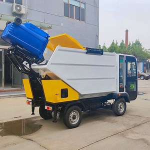 [Hot Item] Mini Rear Load Garbage Truck with Dumpster Cleaning Street Using