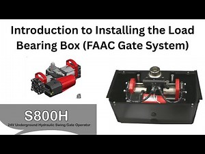 FAAC Load Bearing Box Installation | Step-by-Step Foundation Guide for Swing Gate Operators