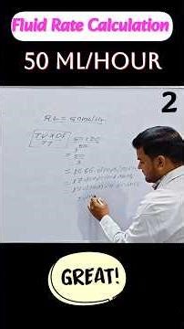 How to Set IV Fluid Rate (50 ml/hour) | Step-by-Step Guide | Nursing Skills