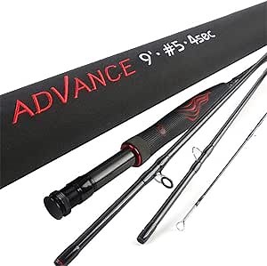 Maxcatch Advance Fly Fishing Rod 5/6/8wt 9FT Super Light Fast Action with Rod Tube